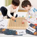 Jogo de Tabuleiro de Multiplicação & Adição de Madeira 🎄48% OFF - vipzio