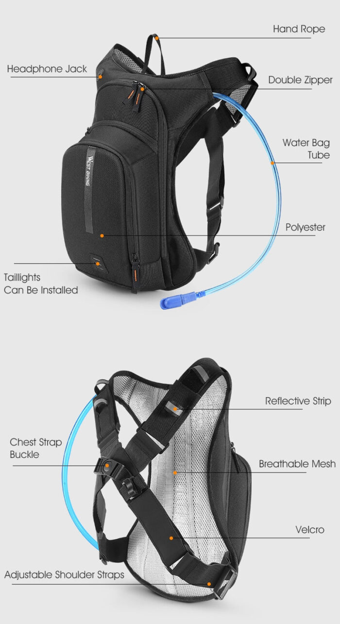 Mochila de Hidratação Biking - vipzio