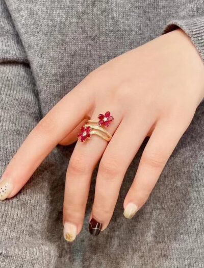 Anel Feminino Floral Paula - vipzio