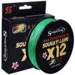 Linha de Pesca Multifilamento Sougayilang X12 Fios Trançados 150/350/550m - vipzio