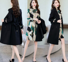 Conjunto Feminino - Justine / Casaco + Vestido com Estilo Classico Contemporâneo!!! - vipzio