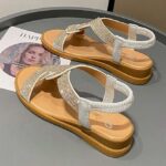 Sandália Rasteirinha Jasmine™ com Aplicação em Strass / A Top em Luxo, Requinte e Conforto Inigualável! - vipzio