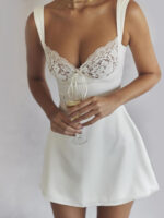Vestido Olivia renda branco - vipzio