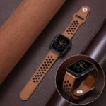 Pulseira Apple Watch Couro Perfurado - vipzio