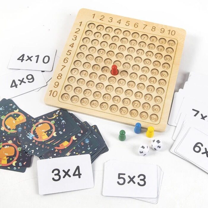 Jogo de Tabuleiro de Multiplicação & Adição de Madeira 🎄48% OFF - vipzio