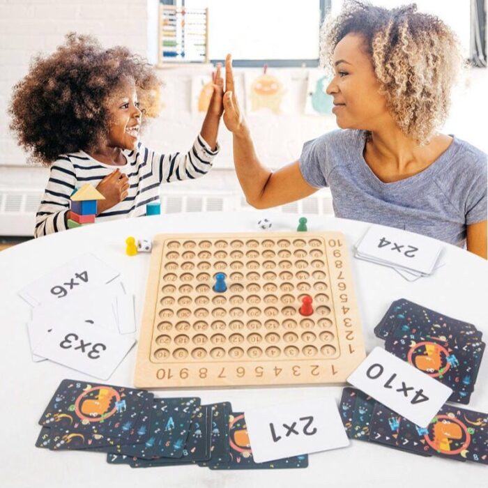 Jogo de Tabuleiro de Multiplicação & Adição de Madeira 🎄48% OFF - vipzio