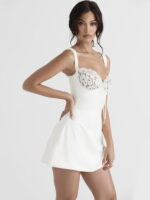 Vestido Olivia renda branco - vipzio