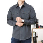 Camisa Social Militar + Relógio a Prova da Água [SUPER ELEGANTE] - vipzio
