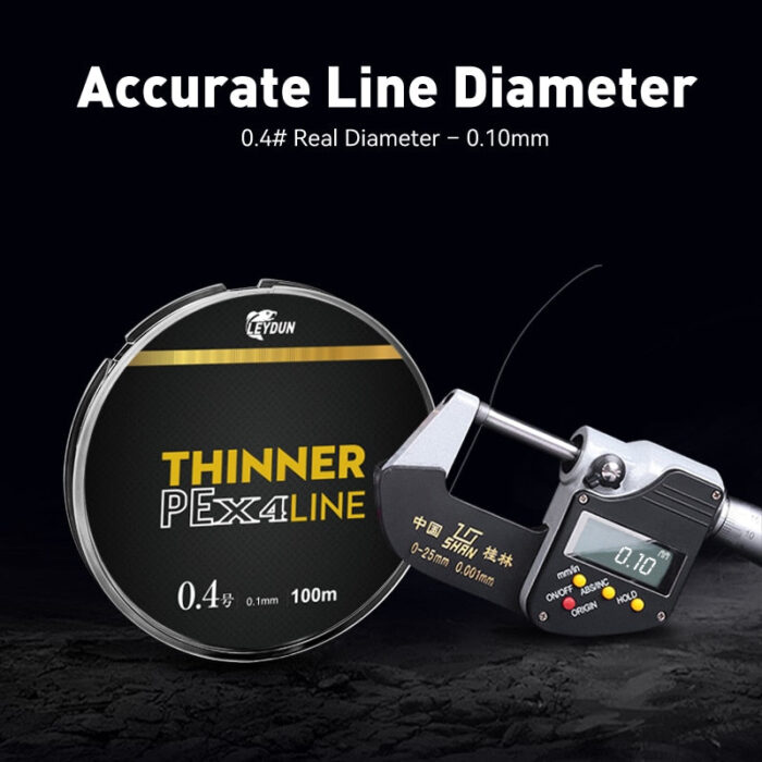 Linha de Pesca Multifilamento THINNER X4 150m Fabricada no Japão - vipzio