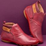BOTA FEMININA DE COURO CANO CURTO - vipzio