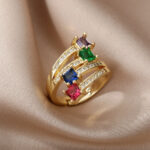 Anel Feminino Zirconia Tamires - vipzio