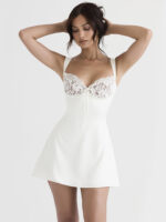 Vestido Olivia renda branco - vipzio