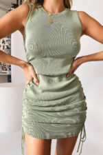 Vestido Verde amarração lateral Carla - vipzio