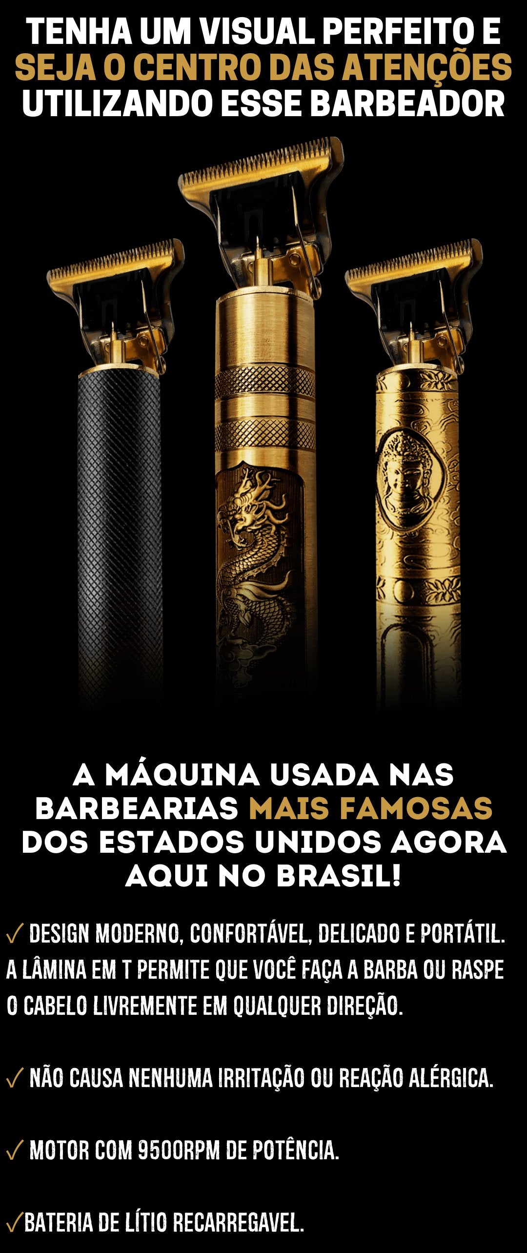 Maquina de Barba e Cabelo BarberMax