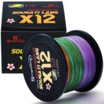 Linha de Pesca Multifilamento Sougayilang X12 Fios Trançados 150/350/550m - vipzio