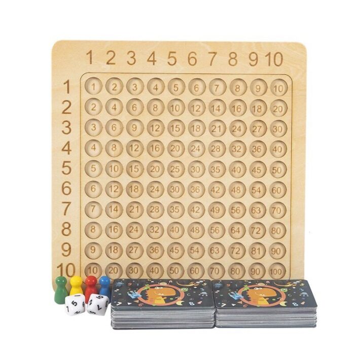 Jogo de Tabuleiro de Multiplicação & Adição de Madeira 🎄48% OFF - vipzio