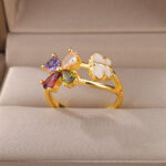 Anel Feminino Zirconia Tamires - vipzio