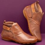 BOTA FEMININA DE COURO CANO CURTO - vipzio