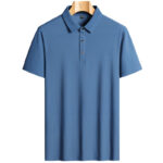 Camisa Polo de Alto Padrão Prestige™ em Seda Gelo / As Inigualáveis em Luxo, Conforto e Frescor! - vipzio
