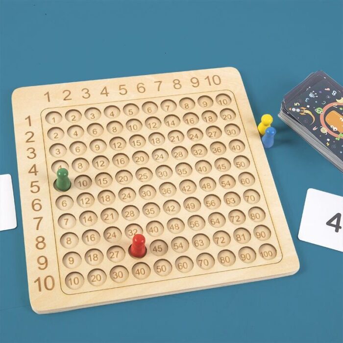 Jogo de Tabuleiro de Multiplicação & Adição de Madeira 🎄48% OFF - vipzio
