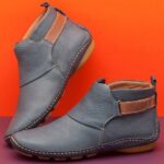 BOTA FEMININA DE COURO CANO CURTO - vipzio