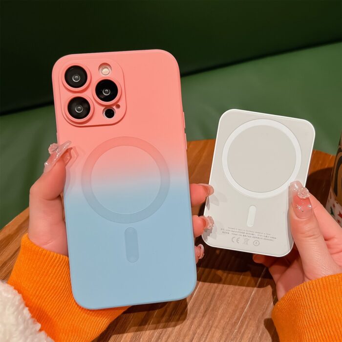 Capinha Magsafe iPhone Protege a Câmera Degrade - vipzio