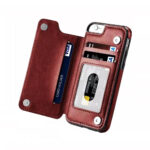 Capinha Carteira Couro Sintético Slim iPhone