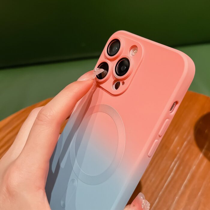 Capinha Magsafe iPhone Protege a Câmera Degrade - vipzio