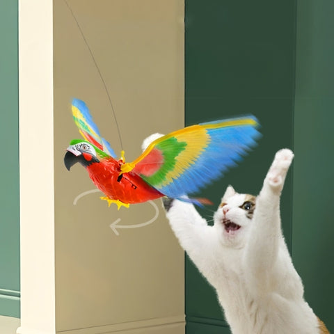 brinquedo para gatos, brinquedo pássaro para gatos, brinquedo pássaro elétrico para gatos, brinquedo interativo para gatos, mundo miauauau, miauauau