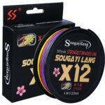 Linha de Pesca Multifilamento Sougayilang X12 Fios Trançados 150/350/550m - vipzio