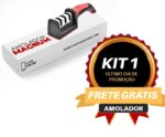 Amolador de Facas 3 em 1 Magnum - Amolador para facas 3 etapas, 3 em 1 - vipzio
