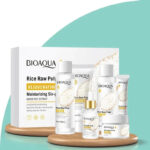 Kit Facial Exclusivo de Arroz: Limpeza, Hidratação Profunda e Clareamento - vipzio