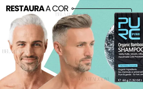 Presente para o dia dos pais, kit contém o shampoo em barra tonalizante de fios