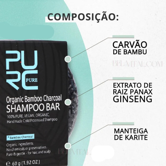 Shampoo Escurecedor de Cabelo e Barba | PurcBlack - vipzio