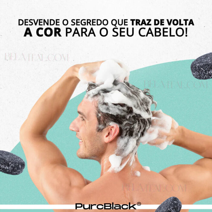 Shampoo Escurecedor de Cabelo e Barba | PurcBlack - vipzio