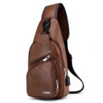 Bolsa Khalifa - Bolsa Transversal de Couro Masculina - vipzio