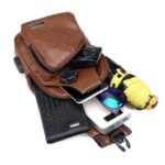 Bolsa Khalifa - Bolsa Transversal de Couro Masculina - vipzio