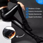 Calça de Couro Aveludada - Hot Slim® | Coleção 2023 - vipzio