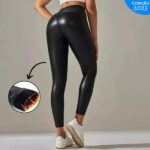 Calça de Couro Aveludada - Hot Slim® | Coleção 2023 - vipzio