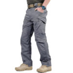 Calça Tática Militar Ultra Resistente Impermeável Calça Tática Militar Floresca Cinza P (38 Até 40)
