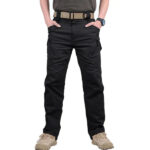 Calça Tática Militar Ultra Resistente Impermeável Calça Tática Militar Floresca Preta P (38 Até 40)