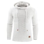 Casaco de Lã com Designer Quadriculado INVERNO 30 Floresca Branco M