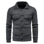 Casaco de Tricô Masculino INVERNO 16 Floresca Cinza M
