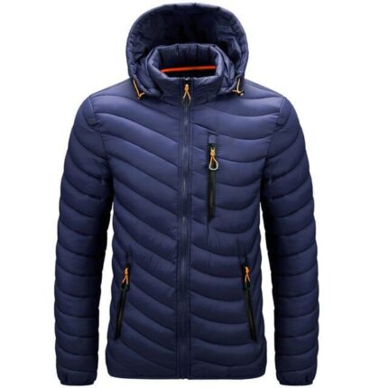 Casaco Masculino com Designer Moderno INVERNO 20 Floresca Azul Escuro G 