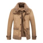 Casaco Masculino com Detalhes de Lã INVERNO 07 Floresca Bege M