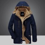 Casaco pele Grossa para Inverno - Masculino Inverno Floresca Azul PP