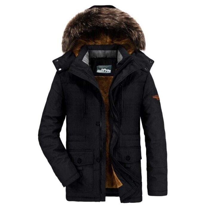 Casaco pele Grossa para Inverno - Masculino Inverno Floresca Preto PP