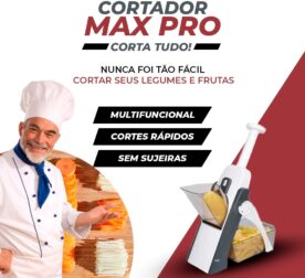 Cortador Max Pro - Corta TUDO - Fatiador de Legumes, Frutas e Vegetais! - vipzio