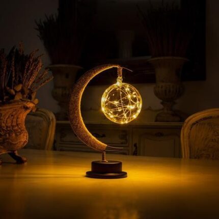 Lunar Lamp - Luminária LED Artesanal - vipzio