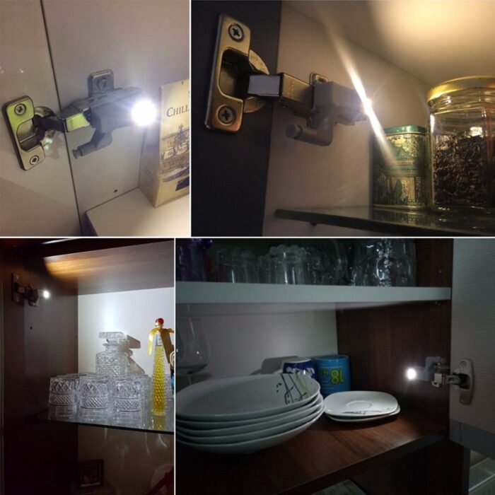 Dobradiça LED - Sensor Inteligente com Luz Led para Dobradiças - vipzio